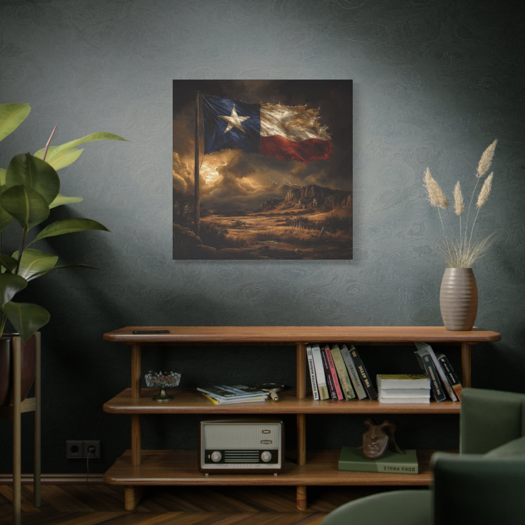 Lone Star Resilience - Square Canvas - Texas Cowboy Creations