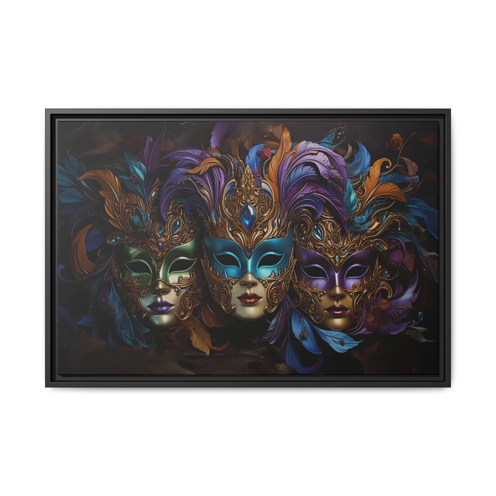 Royal Court of Mardi Gras - Canvas - Texas Cowboy Creations