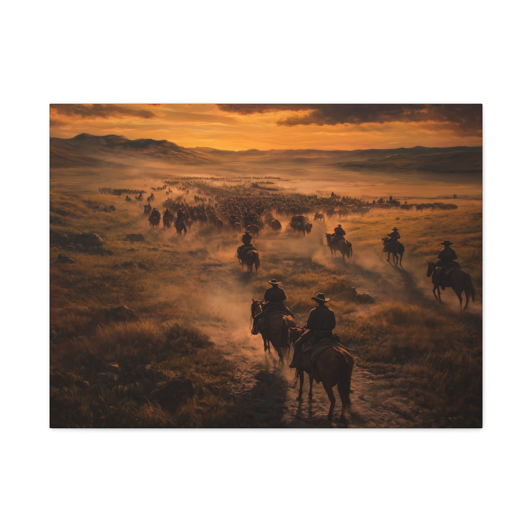 Endless Trails - Horizontal Canvas - Texas Cowboy Creations