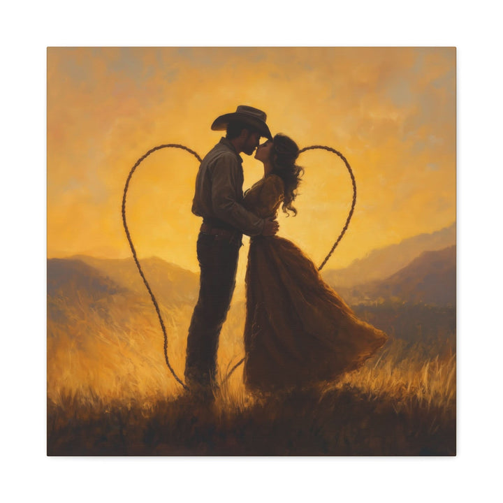 Lassoed in Love - Canvas - Texas Cowboy Creations