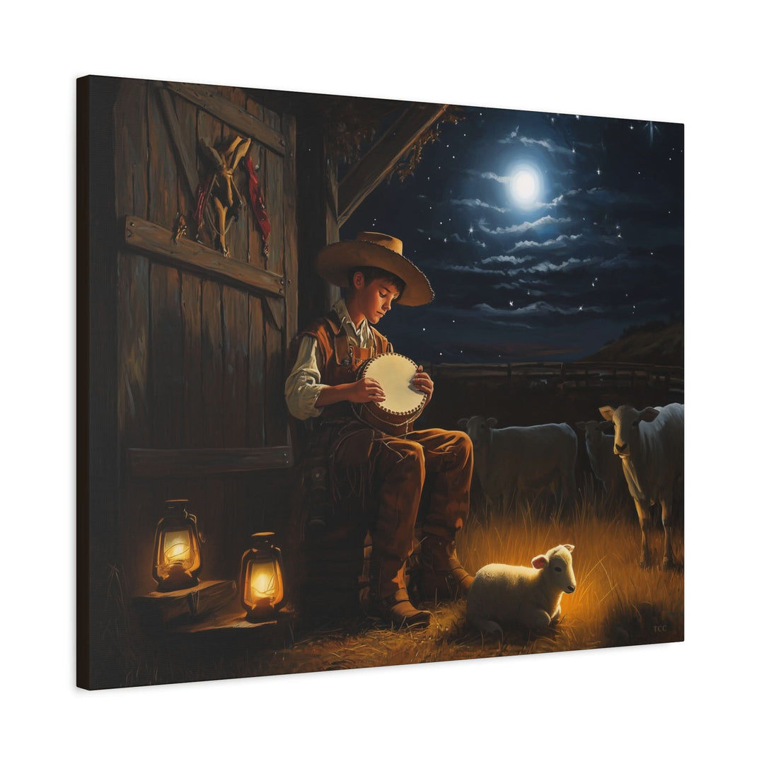 The Shepherd Boy’s Song Canvas - Canvas - Texas Cowboy Creations