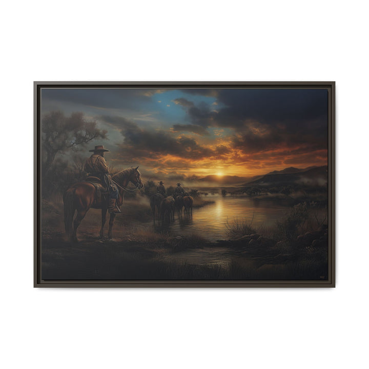 Stewards of the Lone Star Legacy Framed Horizontal - Texas Cowboy Creations