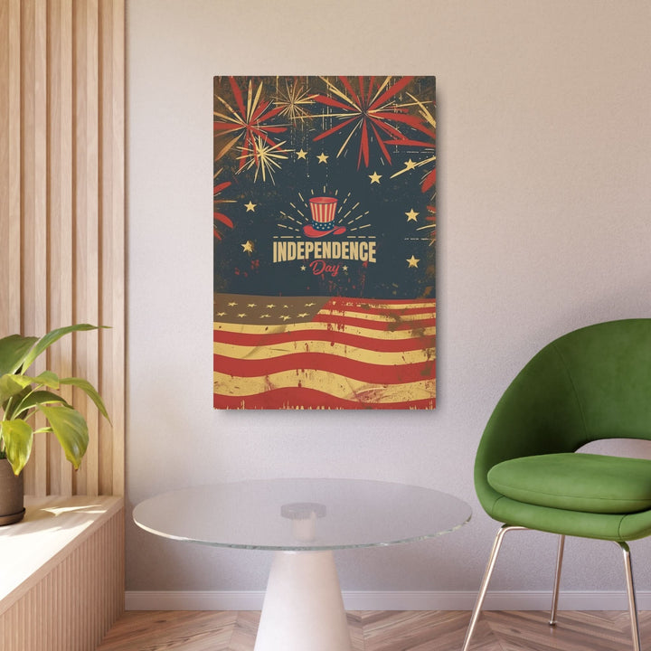 Red, White &amp; Boom – Patriotic Vintage Metal Sign - Home Decor - Texas Cowboy Creations