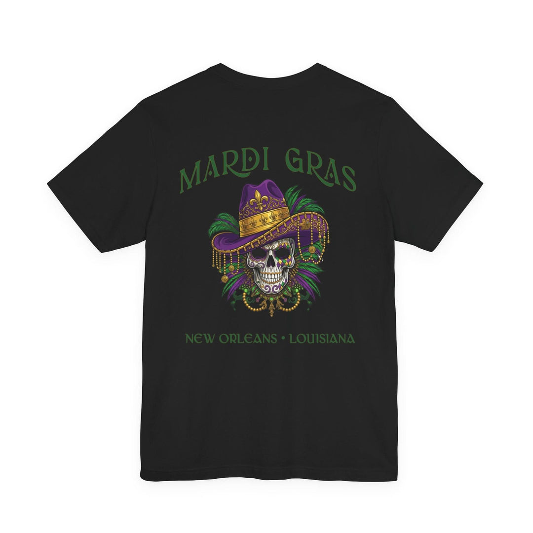 Mardi Gras Skull Tee | New Orleans, Louisiana - T-Shirt - Texas Cowboy Creations