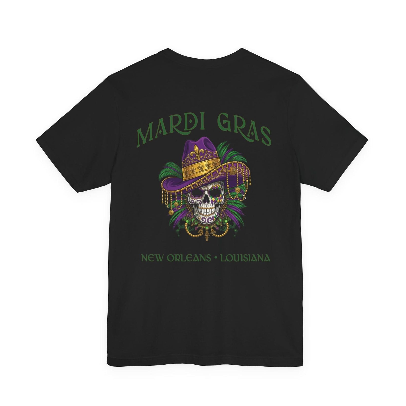 Mardi Gras Skull Tee | New Orleans, Louisiana - T-Shirt - Texas Cowboy Creations