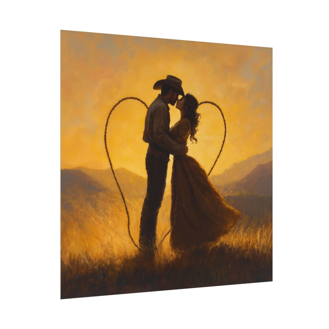 Lassoed in Love | Fine Art Print - Poster - Texas Cowboy Creations