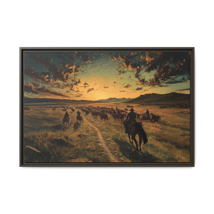 Rise and Ride - Framed Horizontal - Texas Cowboy Creations
