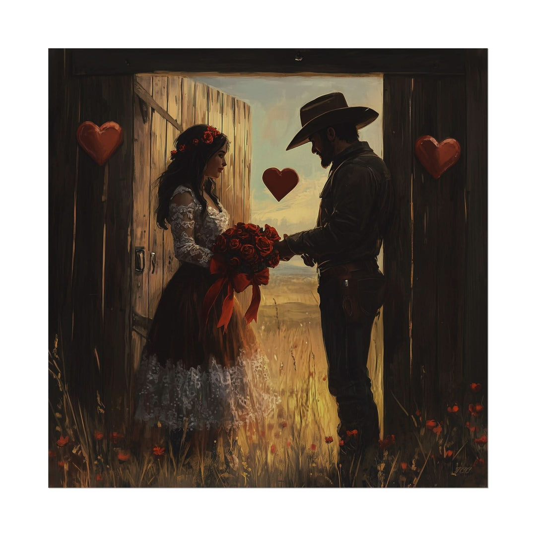 Cowboy Valentine | Fine Art Print - Poster - Texas Cowboy Creations