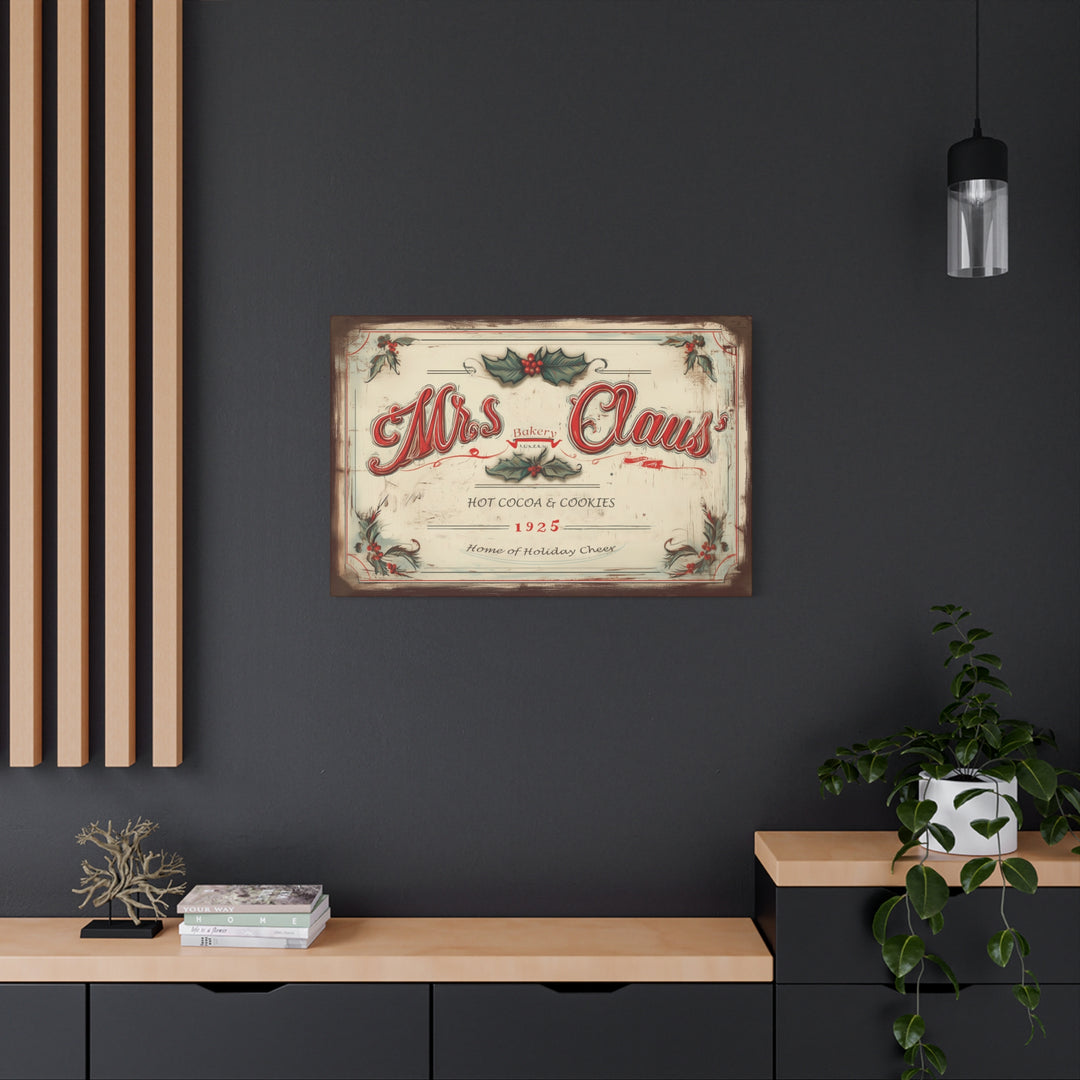 Mrs. Claus’ Bakery Canvas