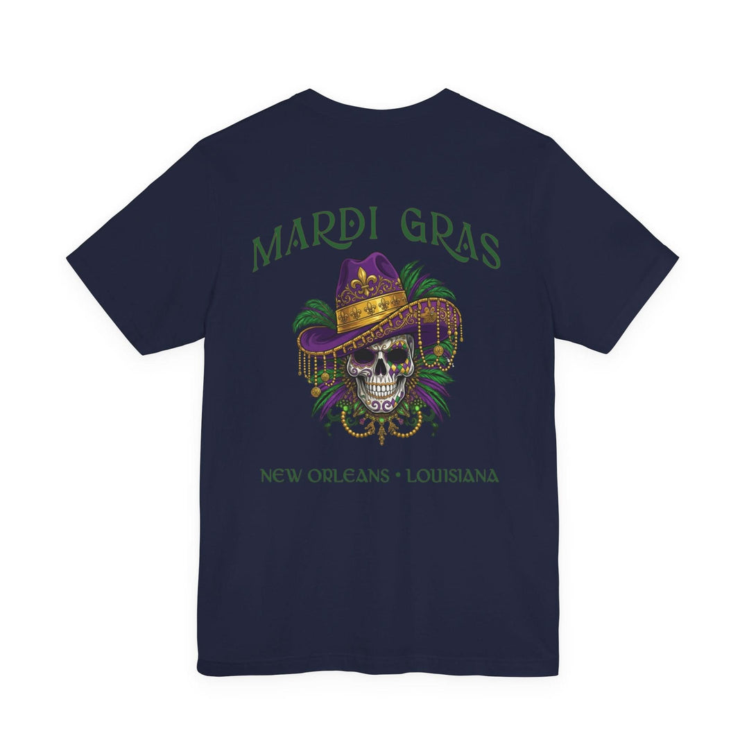Mardi Gras Skull Tee | New Orleans, Louisiana - T-Shirt - Texas Cowboy Creations