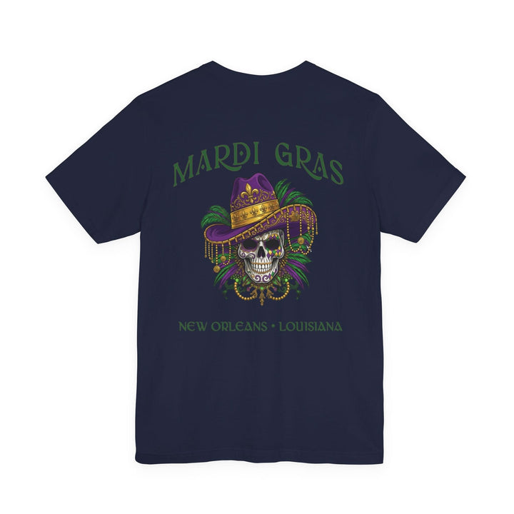 Mardi Gras Skull Tee | New Orleans, Louisiana - T-Shirt - Texas Cowboy Creations