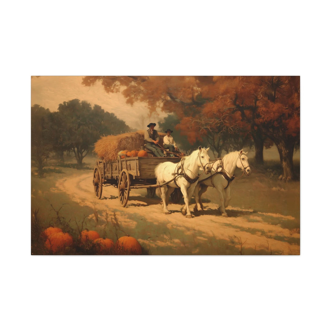 Fathers &amp; Sons, Autumn Ride - Canvas - Texas Cowboy Creations
