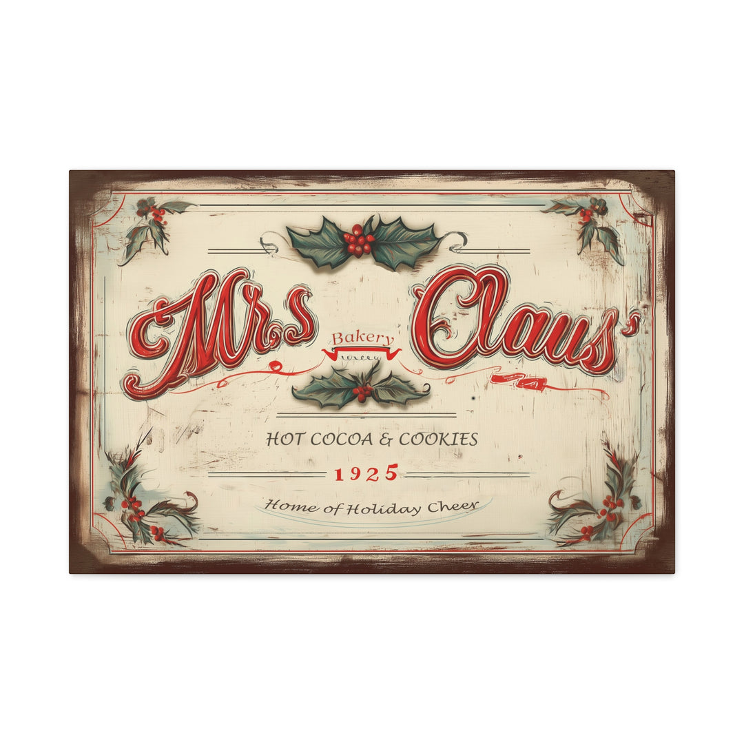 Mrs. Claus’ Bakery Canvas