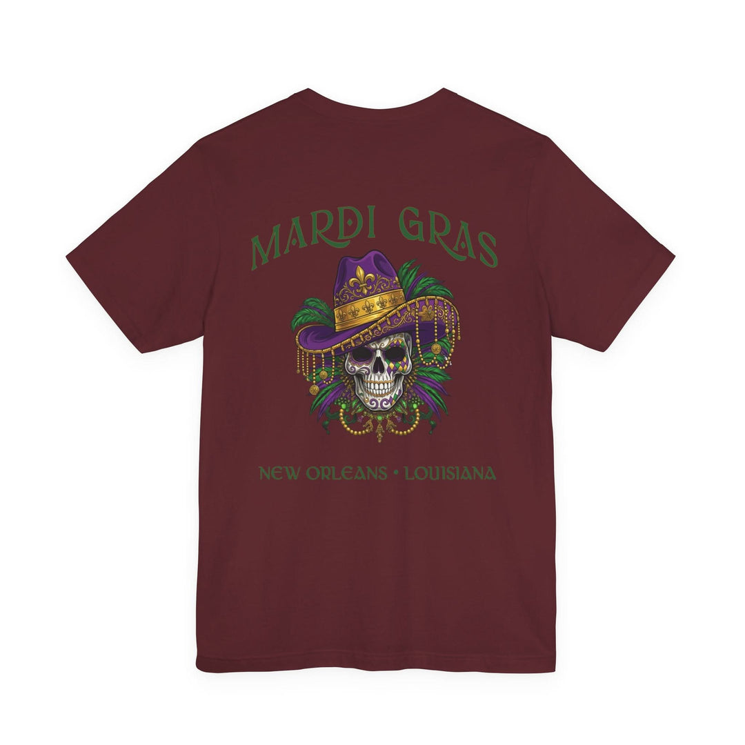 Mardi Gras Skull Tee | New Orleans, Louisiana - T-Shirt - Texas Cowboy Creations