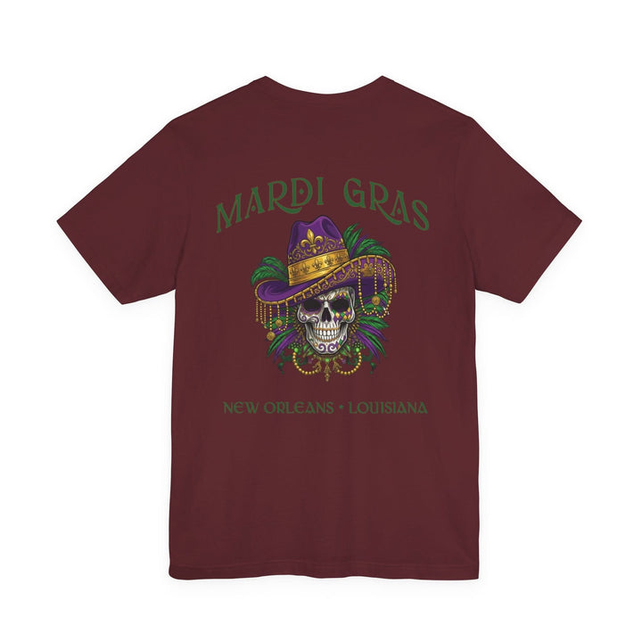 Mardi Gras Skull Tee | New Orleans, Louisiana - T-Shirt - Texas Cowboy Creations