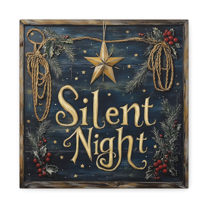 Silent Night Canvas - Canvas - Texas Cowboy Creations