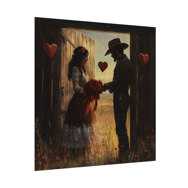 Cowboy Valentine | Fine Art Print - Poster - Texas Cowboy Creations