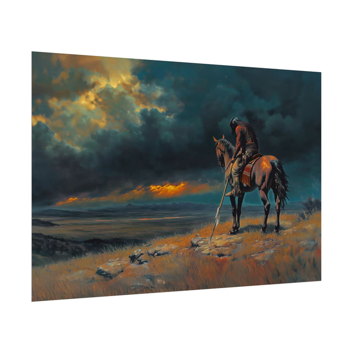 When the Sky Grows Heavy | Fine Art Print - Poster - Texas Cowboy Creations