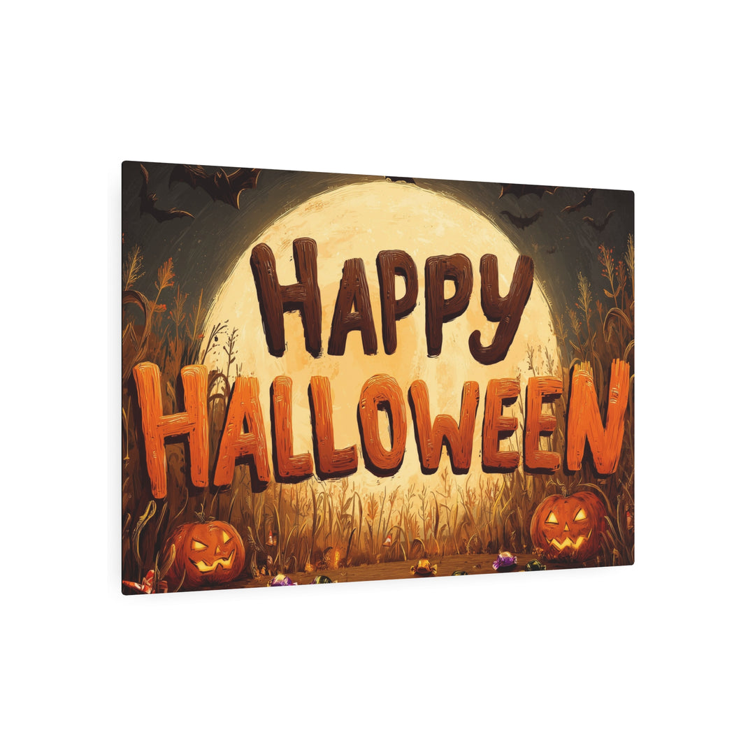 Halloween Pumpkin Moon | Rustic Metal Sign