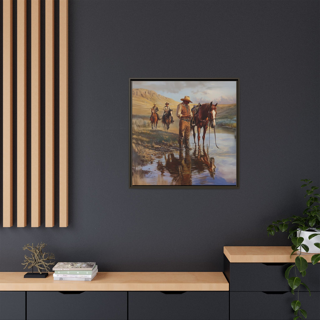 Lone Star Guardians - Framed Canvas - Texas Cowboy Creations