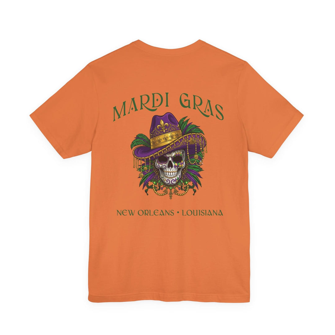 Mardi Gras Skull Tee | New Orleans, Louisiana - T-Shirt - Texas Cowboy Creations