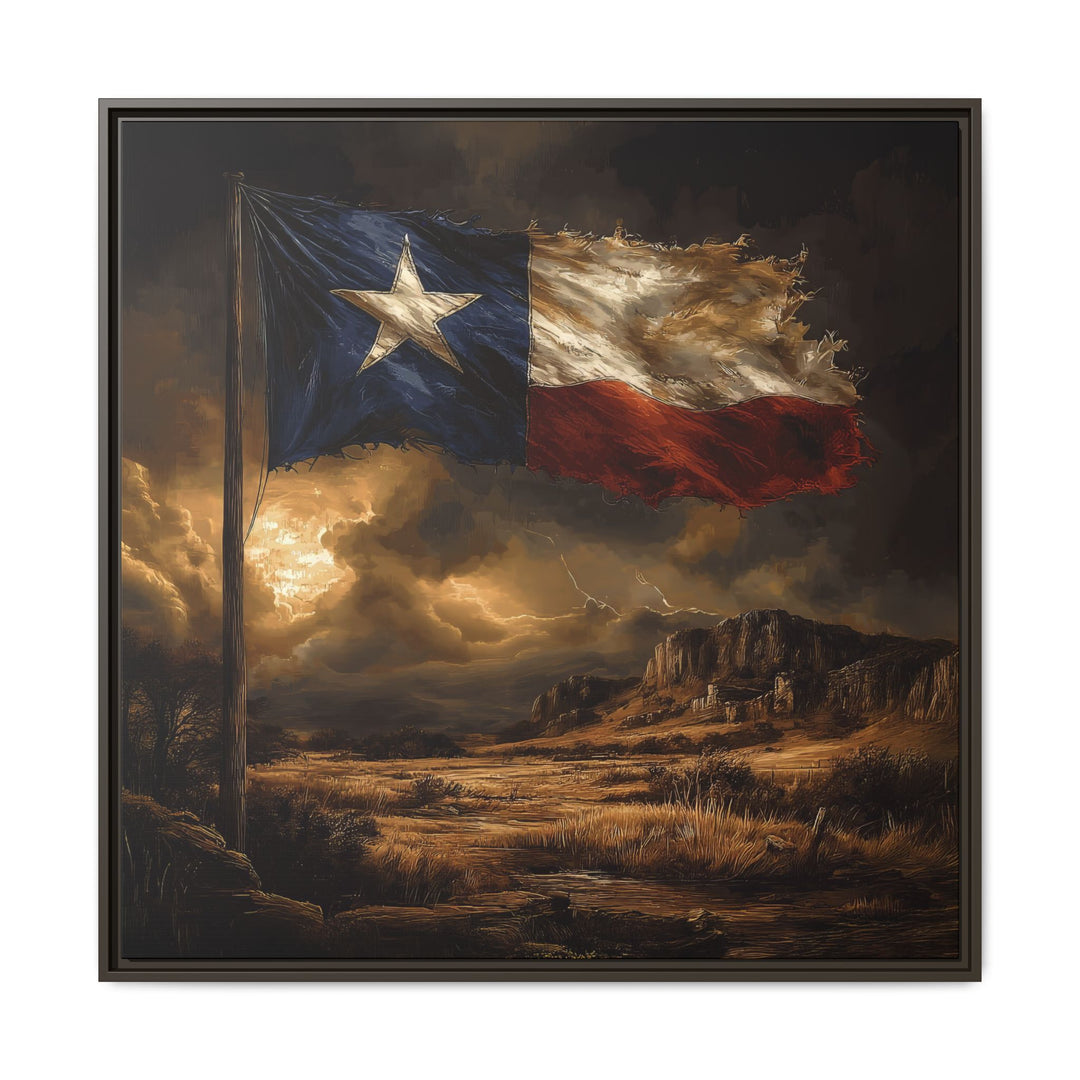 Lone Star Resilience - Framed Horizontal - Texas Cowboy Creations