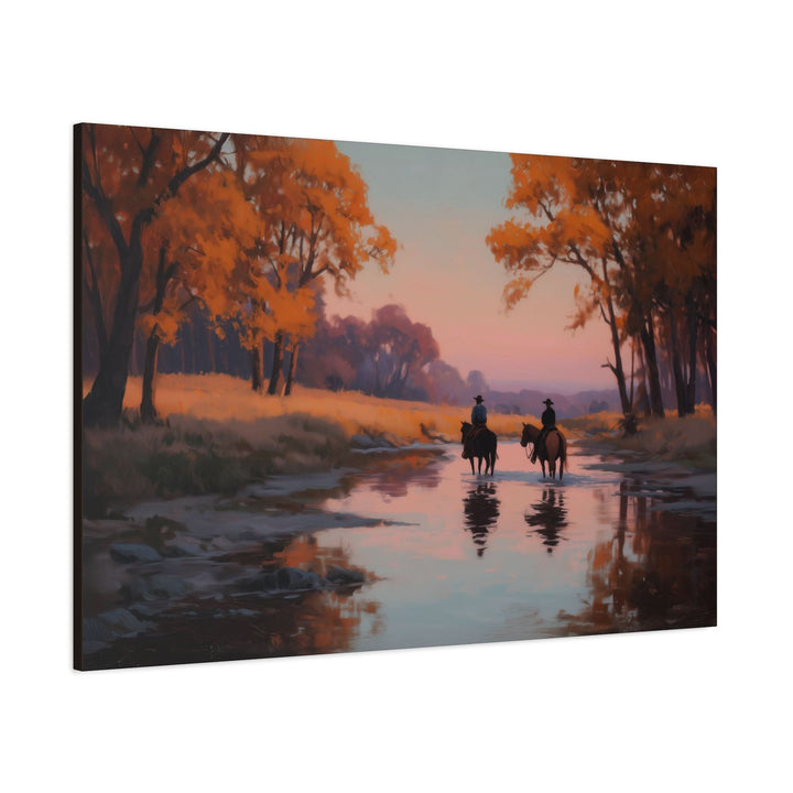 Evening Ride Home - Canvas - Texas Cowboy Creations