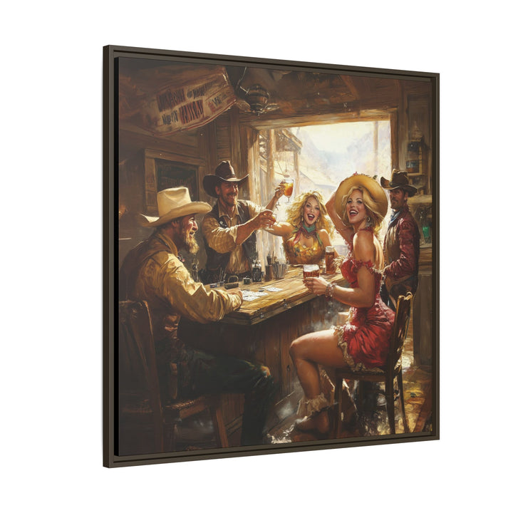 Texas Trail Cheers - Framed Square - Texas Cowboy Creations