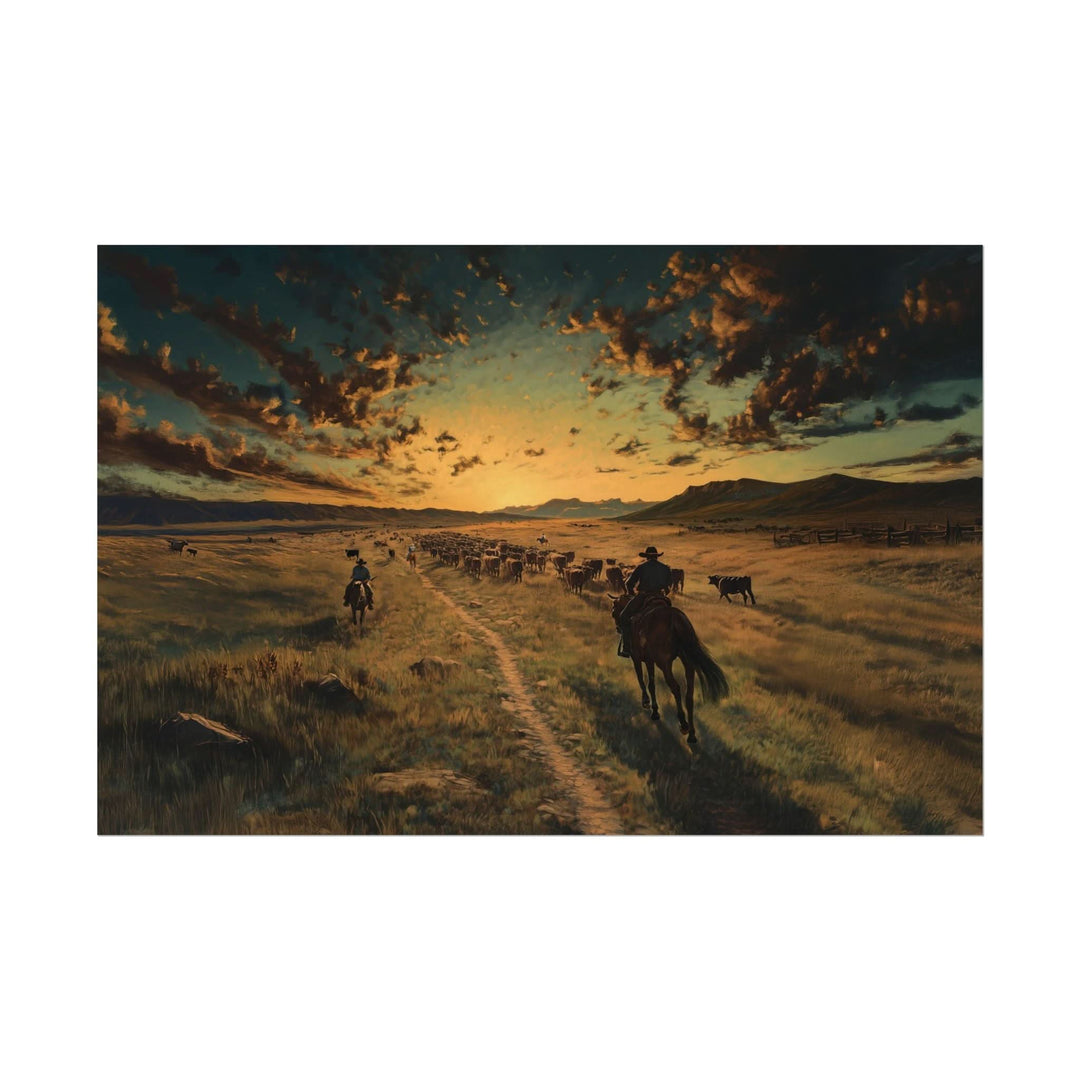 Rise and Ride | Fine Art Print - Poster - Texas Cowboy Creations
