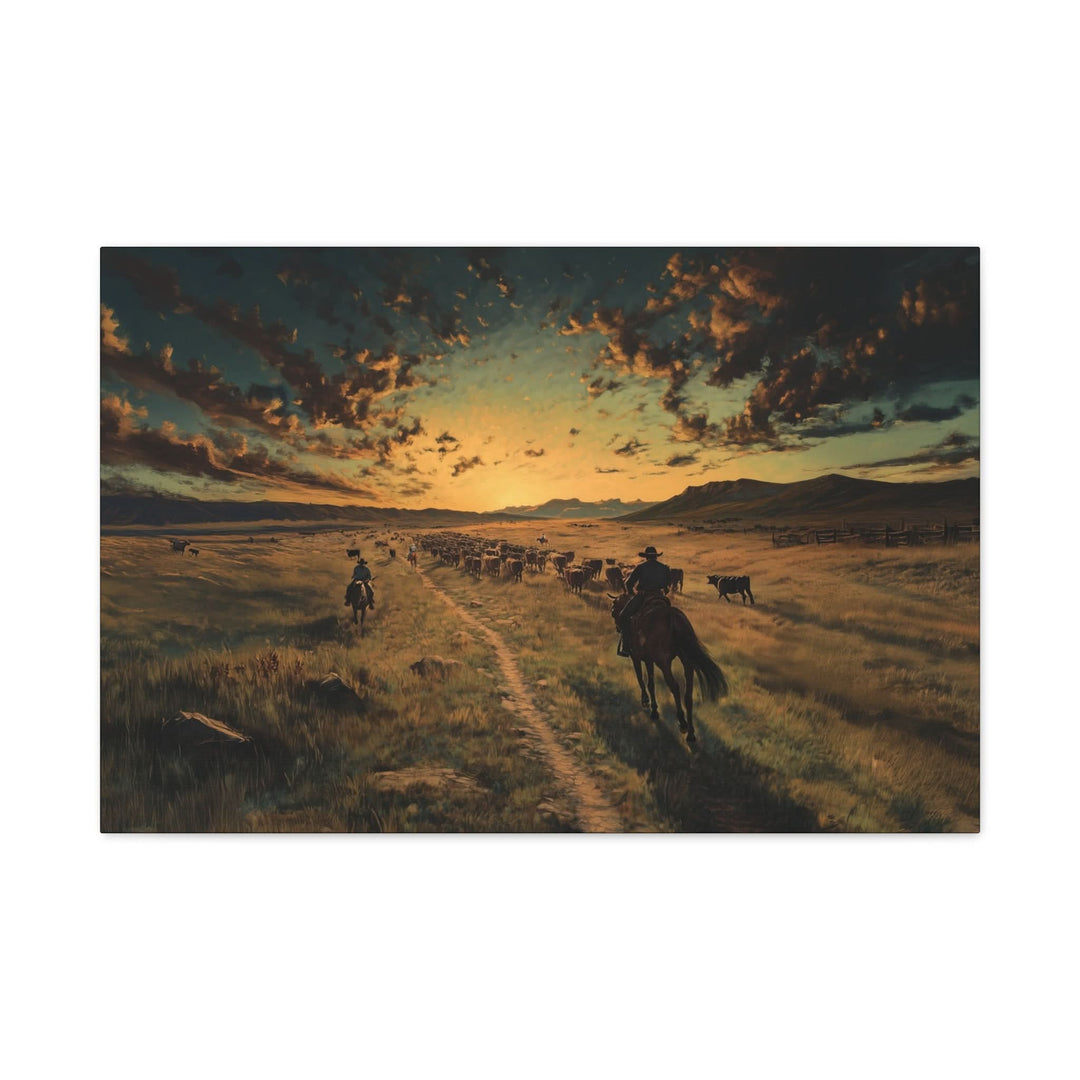 Rise and Ride Canvas - Canvas - Texas Cowboy Creations
