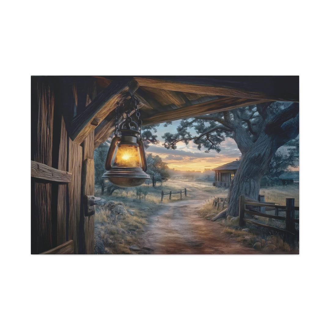 Texas Hill Country Sunset - Canvas - Texas Cowboy Creations