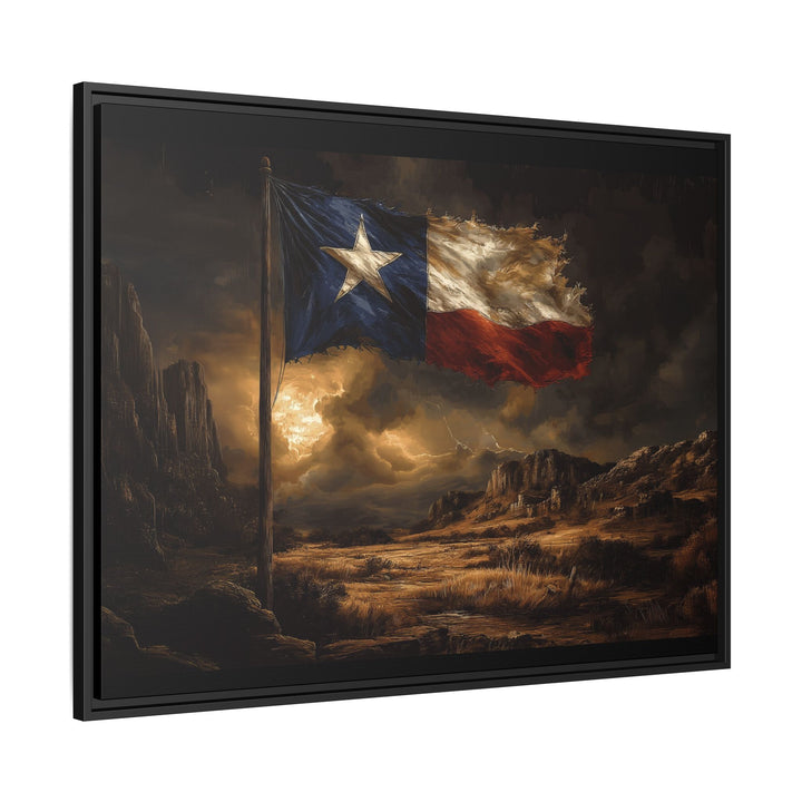 Lone Star Resilience Framed Horizontal - Texas Cowboy Creations