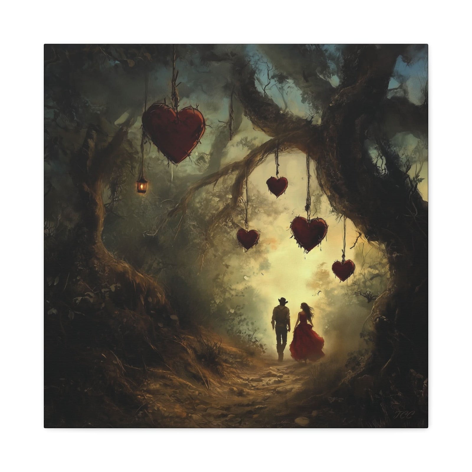 Trail of Hearts - Canvas - Texas Cowboy Creations