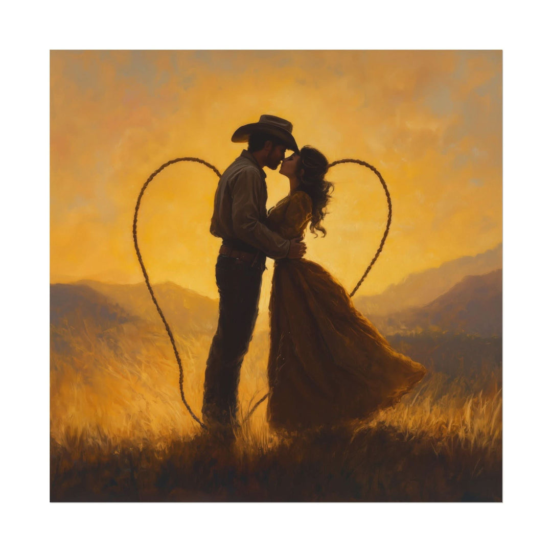 Lassoed in Love | Fine Art Print - Poster - Texas Cowboy Creations