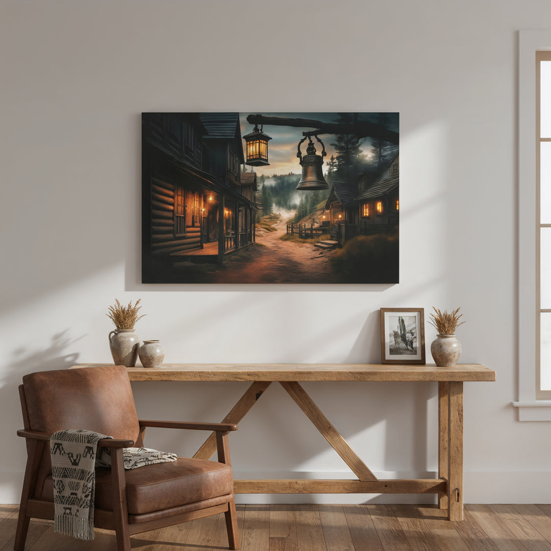 Dusty Trails and Evening Bells - Canvas - Texas Cowboy Creations