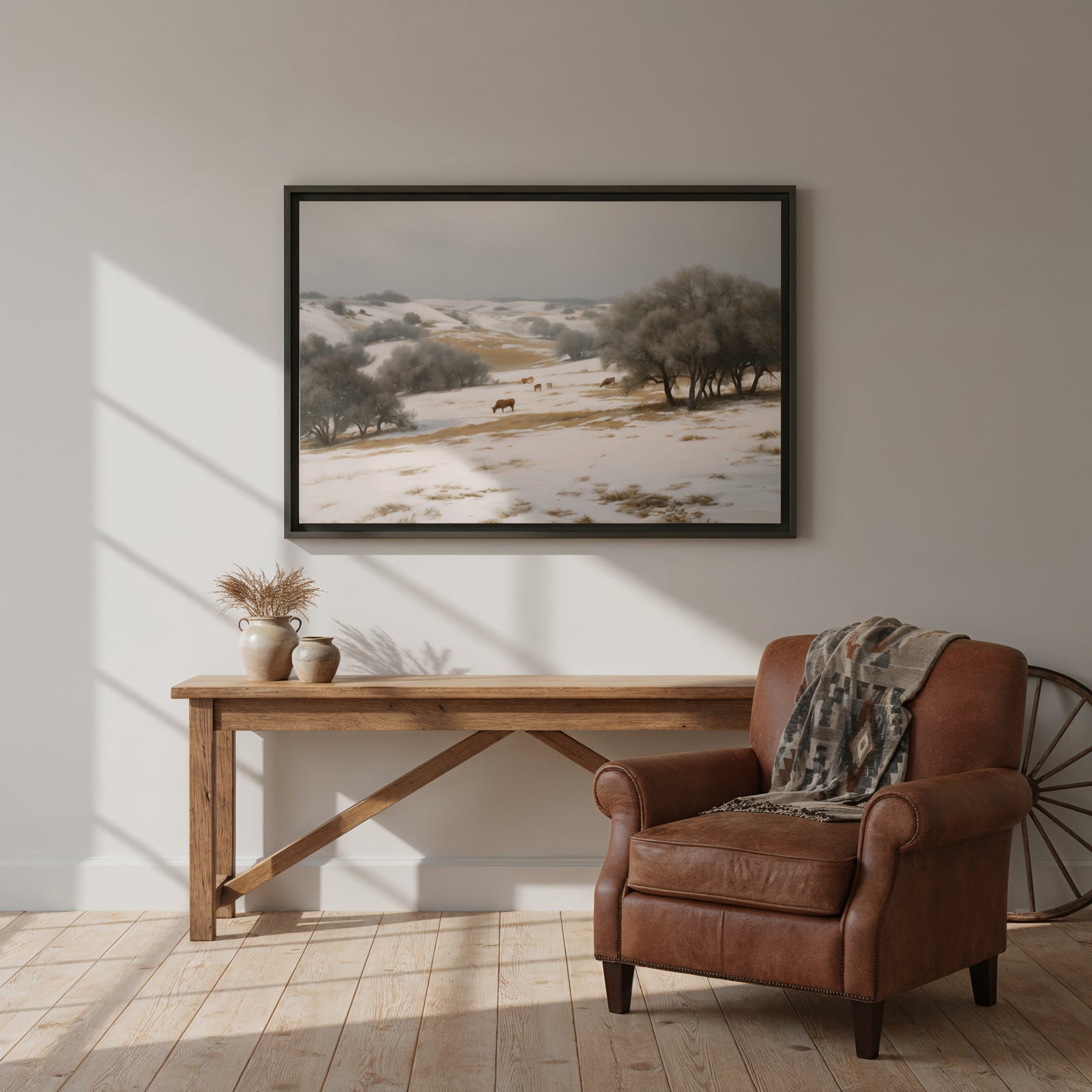 Cold Mornin’ - Canvas - Texas Cowboy Creations