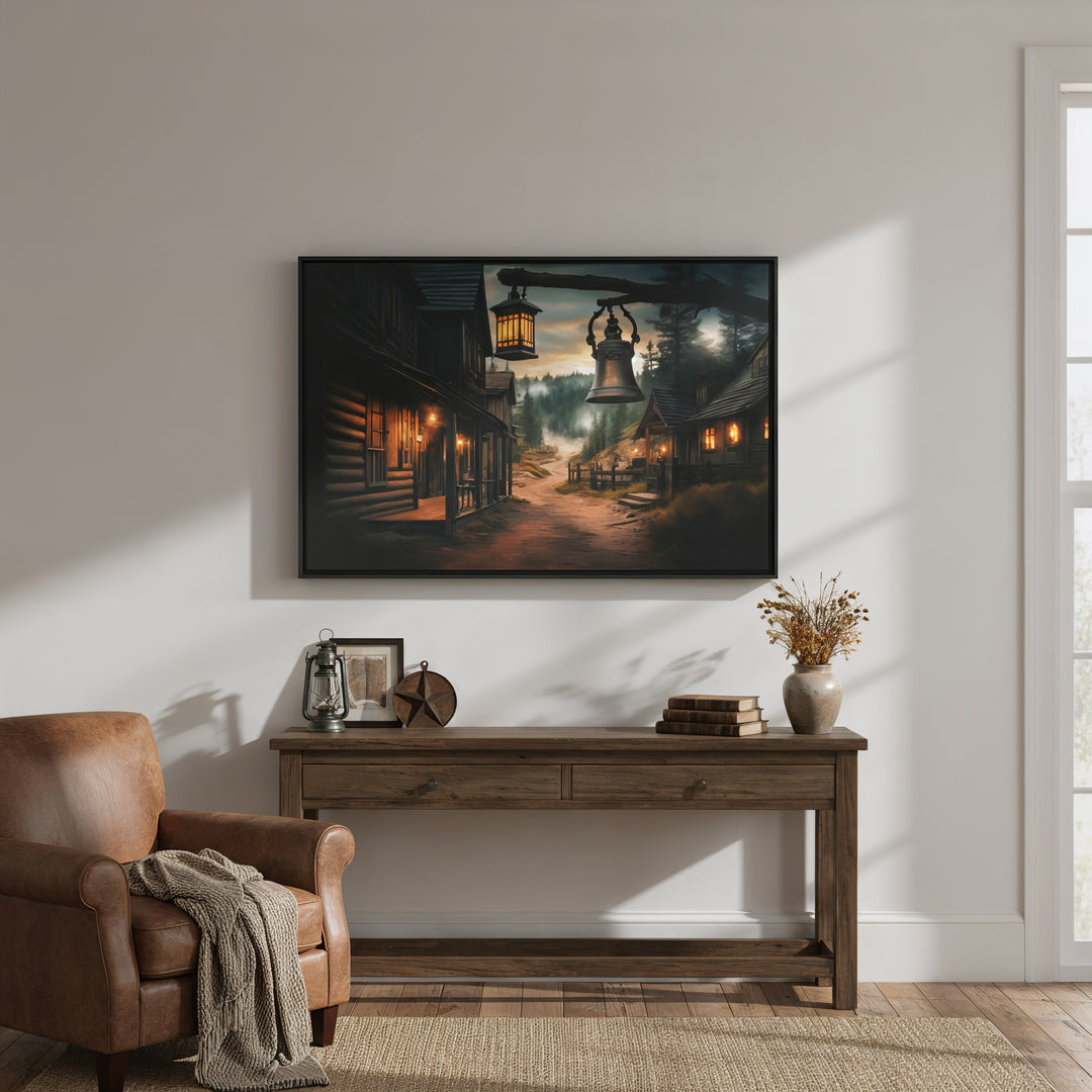 Dusty Trails and Evening Bells - Canvas - Texas Cowboy Creations