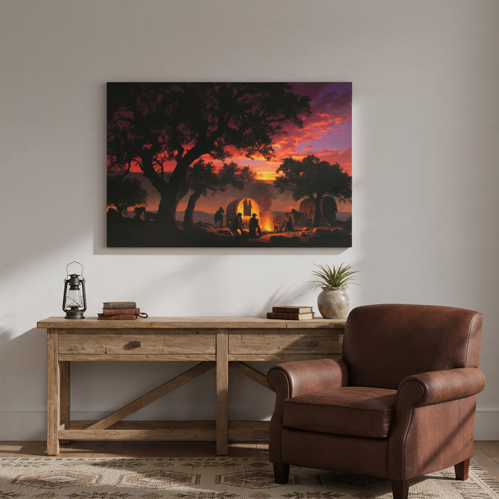 Sunset Sermon - Canvas - Texas Cowboy Creations