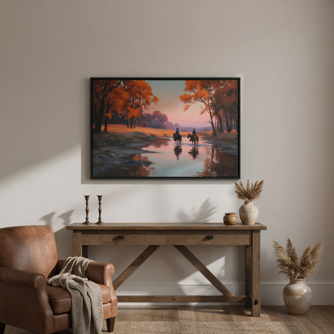 Evening Ride Home - Canvas - Texas Cowboy Creations