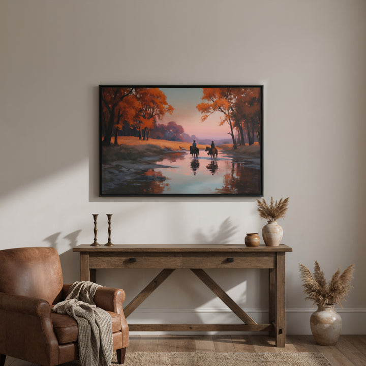 Evening Ride Home - Canvas - Texas Cowboy Creations