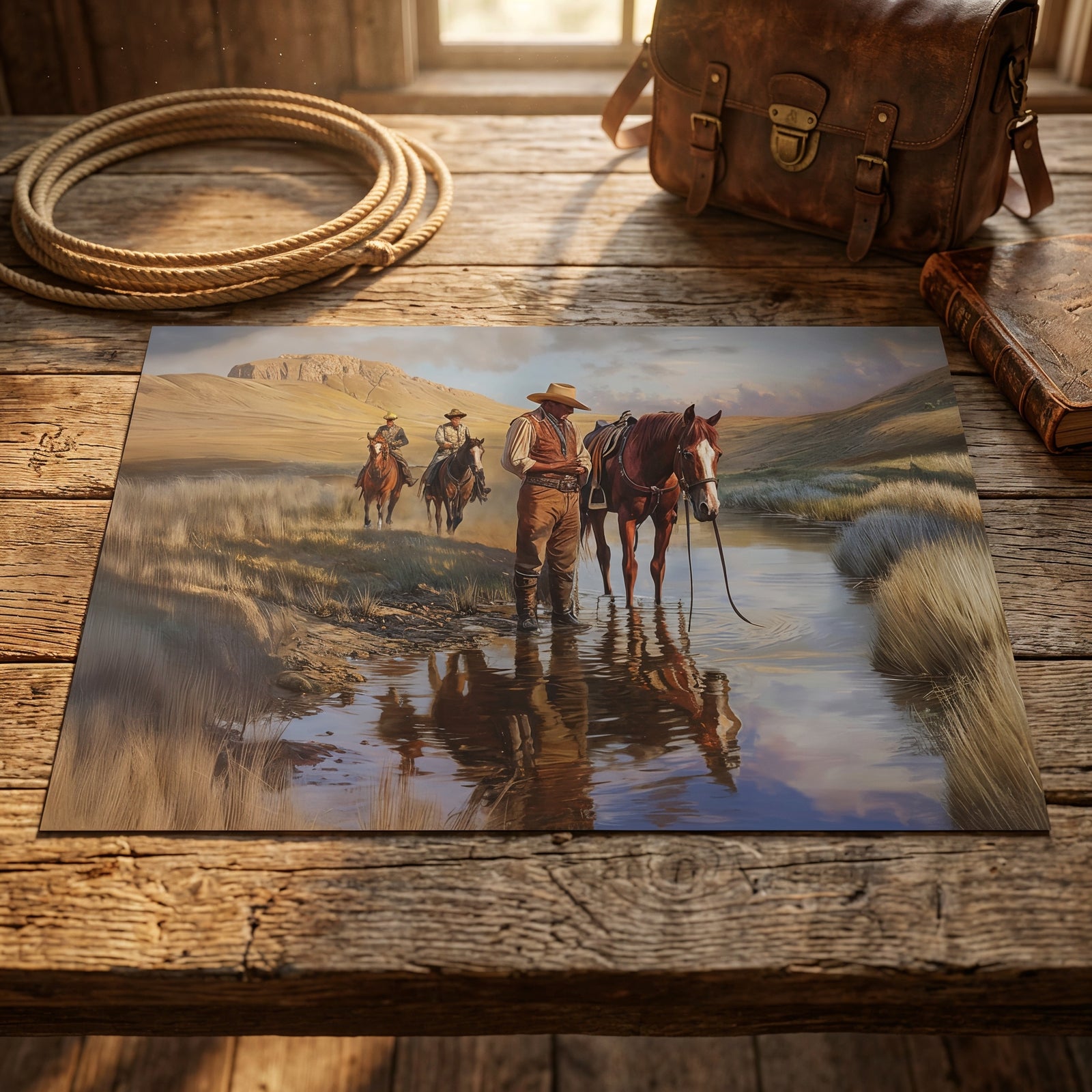 Lone Star Guardians | Fine Art Print - Poster - Texas Cowboy Creations