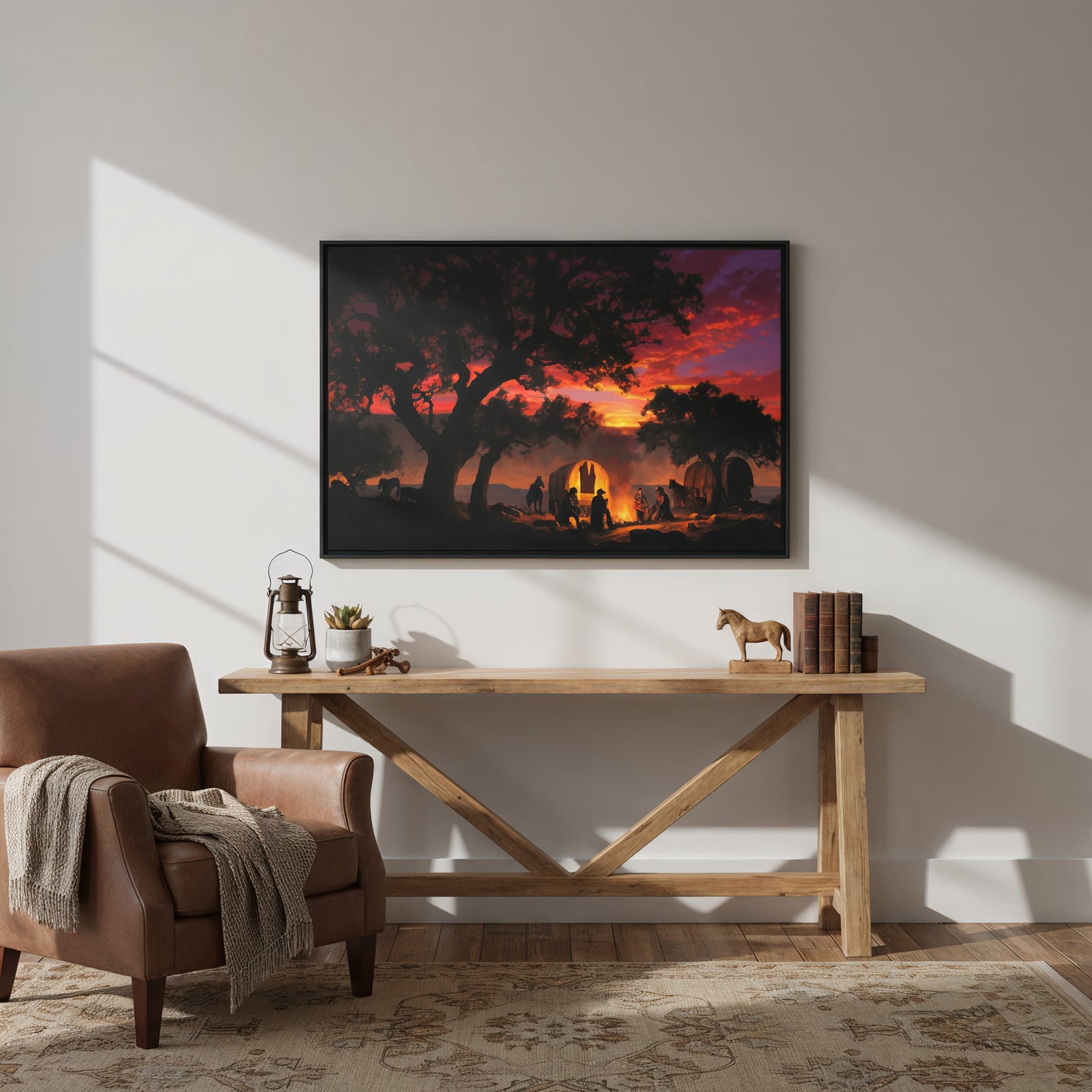 Sunset Sermon - Canvas - Texas Cowboy Creations
