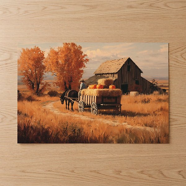 Autumn with Grampa | Fine Art Print - Poster - Texas Cowboy Creations