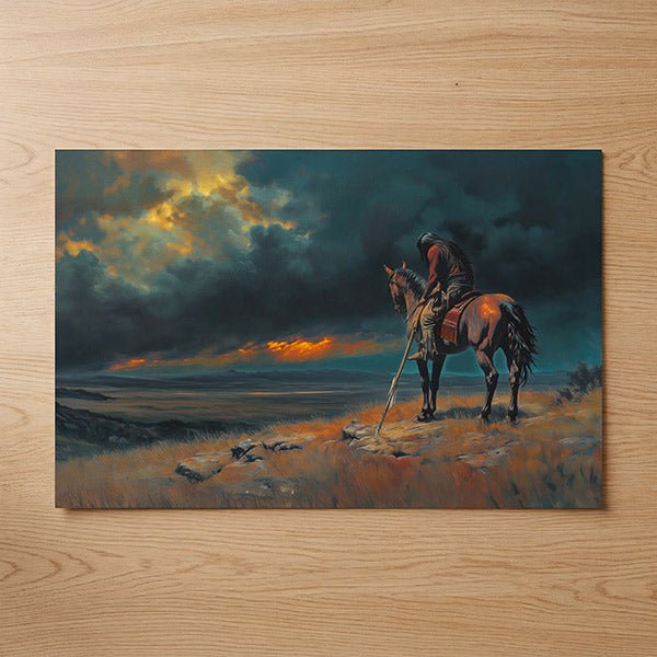 When the Sky Grows Heavy | Fine Art Print - Poster - Texas Cowboy Creations