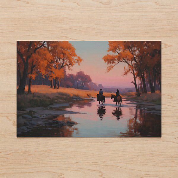 Evening Ride Home | Fine Art Print - Poster - Texas Cowboy Creations