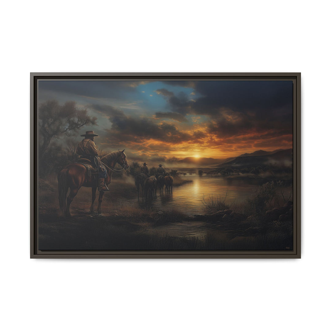Stewards of the Lone Star Legacy - Framed Horizontal - Texas Cowboy Creations