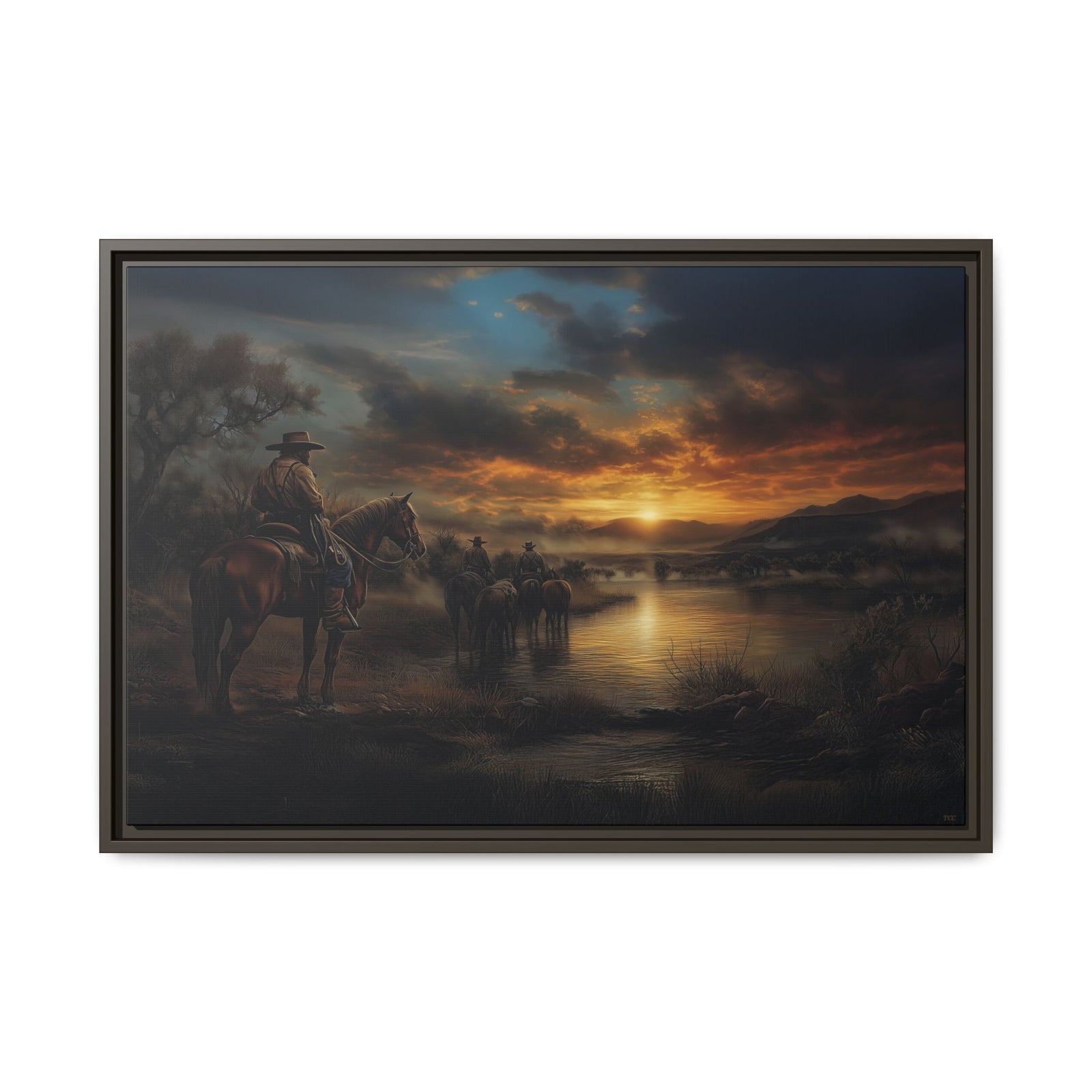 Stewards of the Lone Star Legacy - Framed Horizontal - Texas Cowboy Creations