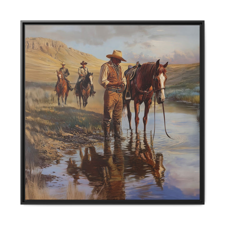 Lone Star Guardians - Framed Canvas - Texas Cowboy Creations