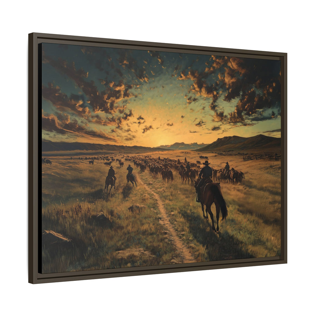 Rise and Ride - Framed Horizontal - Texas Cowboy Creations