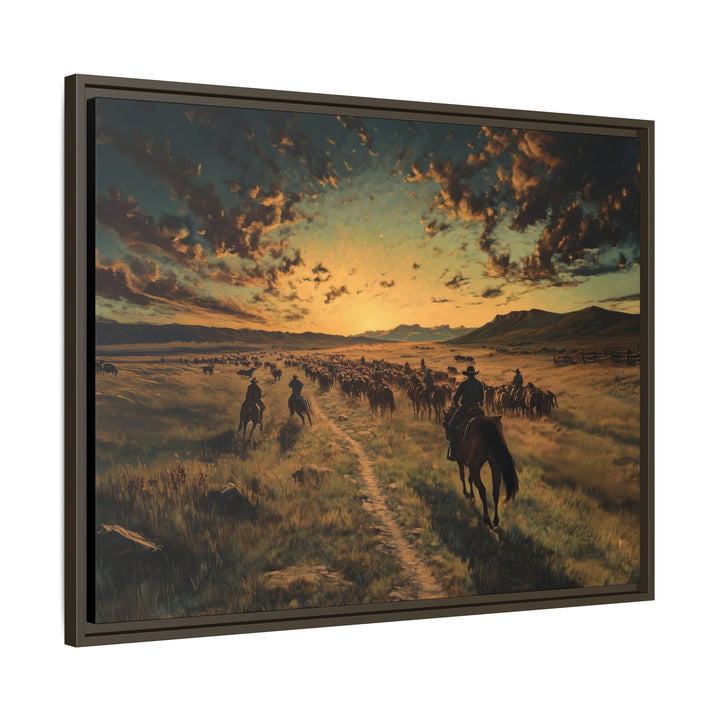 Rise and Ride - Framed Horizontal - Texas Cowboy Creations